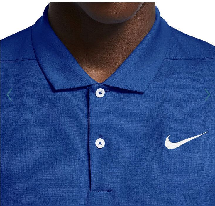 $50 Nike Men's Dri-FIT Short Sleeve Golf Polo FZ5646 -Royal Blue - Small - NEW