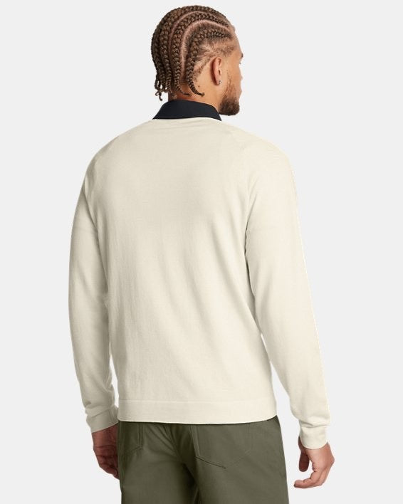 $150 Under Armour Men's Tour Tips Sweater - White - Medium - New With Tag