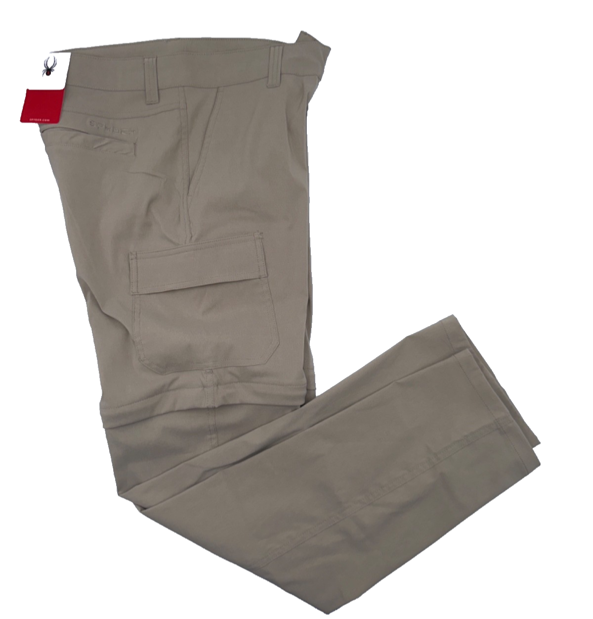 $89 Spyder Men's Convertible Cargo Pants - Gravel - 32W x 32L - New With Tag