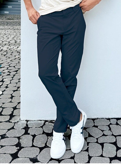 FLX Men’s Premium Slim Flat Front Pants- Navy- 32W 32L - New Tags