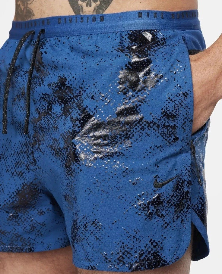 $100 Nike Men’s ADV Running Division Shorts Blue Black FN3377-476- Size: Medium