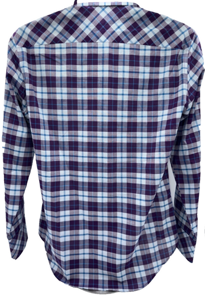 $228 Zachary Prell Men's Button Down Shirt - Clapper Purple - Small - New Tags