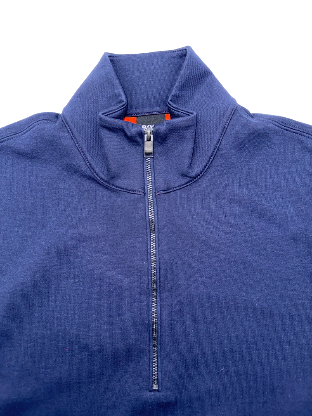 $148 Hugo Boss Men's Siegal 1/4 Zip - 50382676 - Navy - Medium - New With Tags