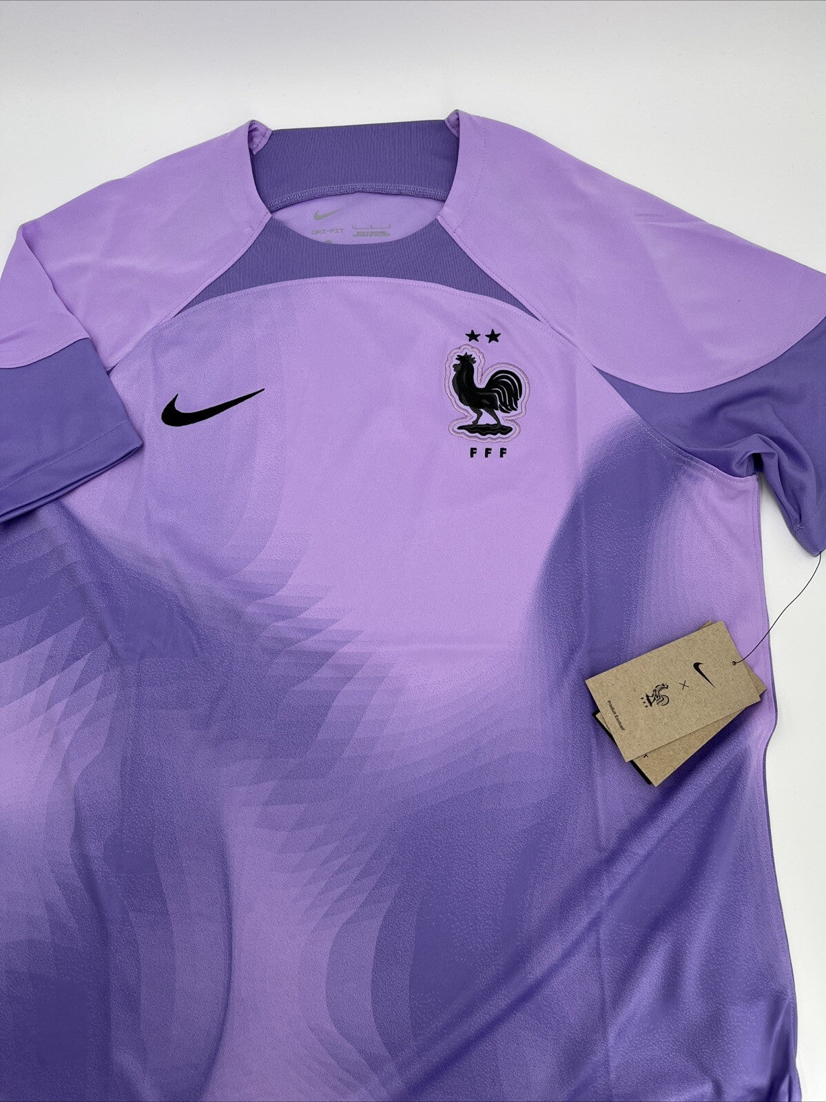 $95 Nike Men’s France Goalkeeper Soccer Jersey FFF DN0664-581-Purple-Large-New