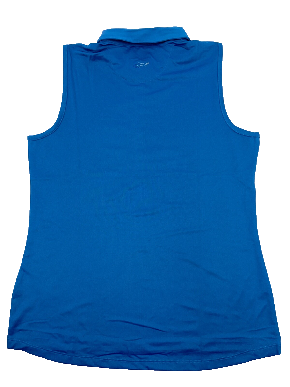 Greg Norman Women’s Freedom Sleeveless Micro Pique Polo-Cornflower Blue-Medium