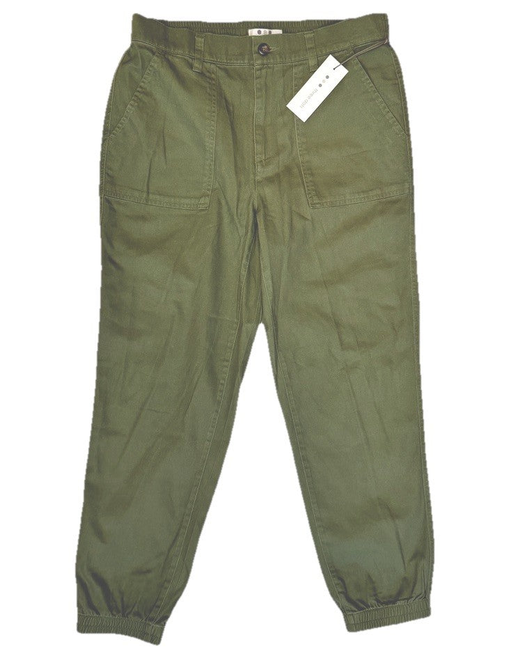 $129 Three Dots Women’s Broken Twill Jogger- Hedge Green- Size: Medium