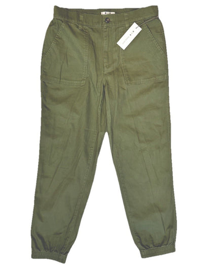 $129 Three Dots Women’s Broken Twill Jogger- Hedge Green- Size: Medium
