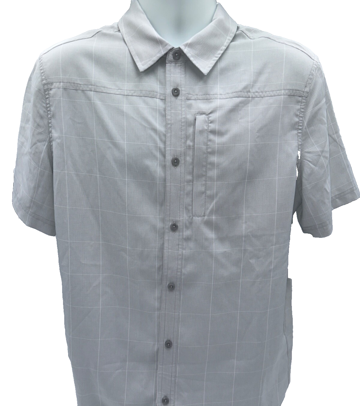 $60 G.H. Bass Men’s SS Cationic Shirt - Glacier Gray - Medium - New With Tags