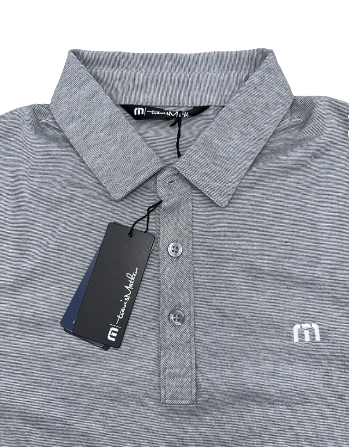 $90 Travis Mathew Men’s Zinna Golf Polo - Heather Grey - Small - New With Tags