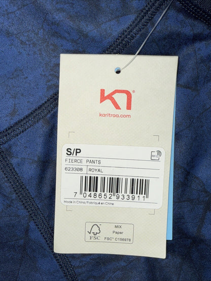 $100 Kari Traa Women’s Fierce Pants Tights - Royal Blue - Small - New With Tags