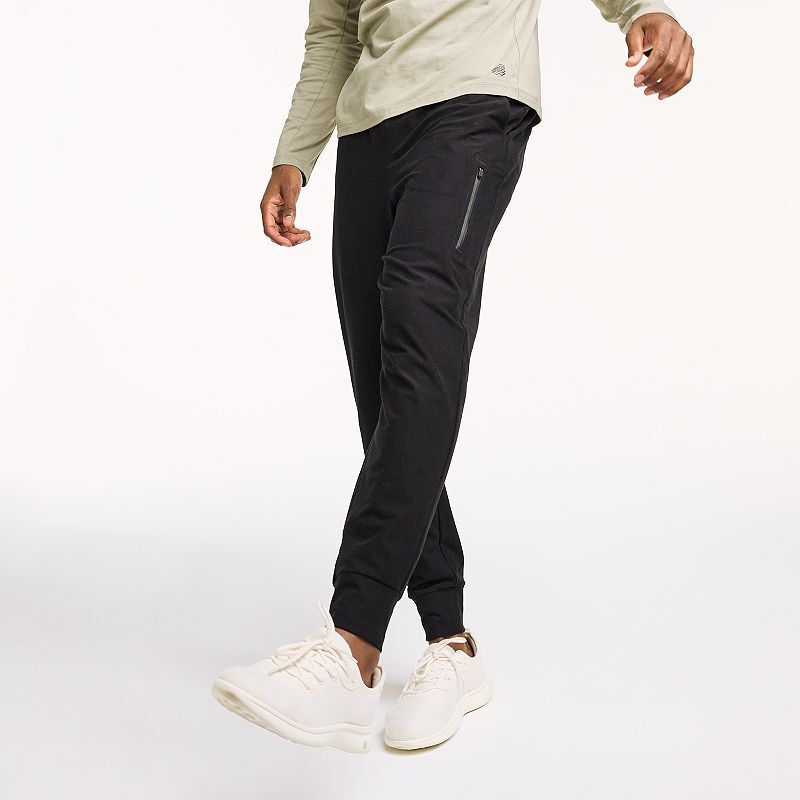 FLX Men's Luxury Soft Tapered  Joggers - Size: Small - Mineral Black