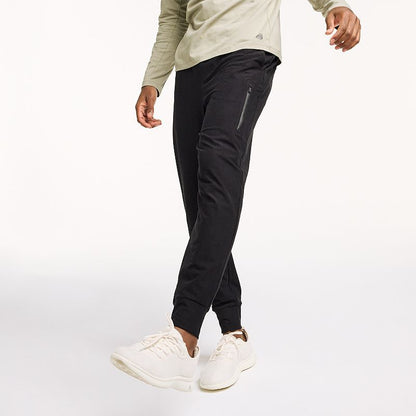 FLX Men's Luxury Soft Tapered  Joggers - Size: Small - Mineral Black