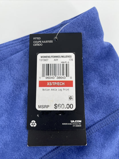 Under Armour Women’s Motion 7/8 Legging-Deep Periwinkle- XSmall - New Tag $60