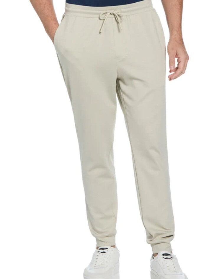 $75 Penguin Men’s-Midweight Knit Jogger-Agate Silver (Beige) -Medium-New Tag