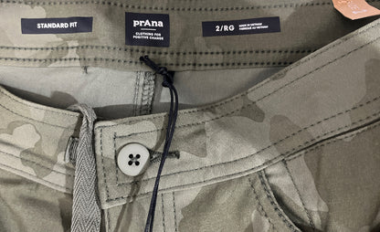 $95 PrAna Women’s Halle II Hybrid Jogger Pants-Sage Camo- Size: 2 -New Tag