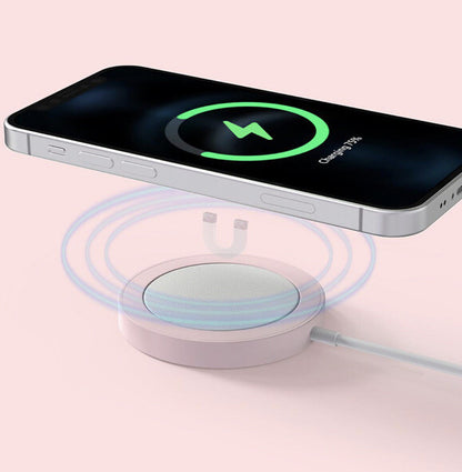 Phunkee Tree Magnatic Charger Super Fast Change 15W -Pink- Apple,Samsung,Any Qi