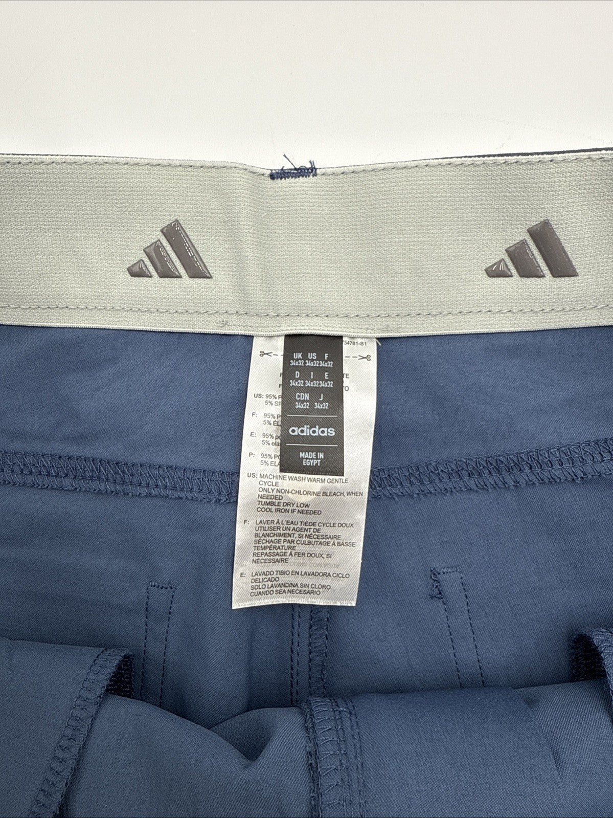 $80 ADIDAS Men's Ultimate 365  5-Pocket Tapered Golf Pants-Crew Navy-34W 32L-New