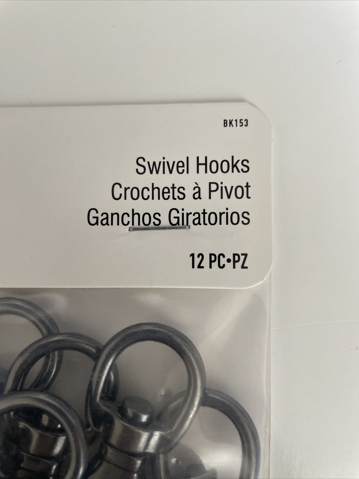 Dritz Swivel Hooks 12pc bk153 Gunmetal