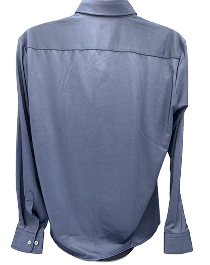 $129 Boss Men’s Slim Fit Performance Button Down Shirt - Dark Blue - Large -New