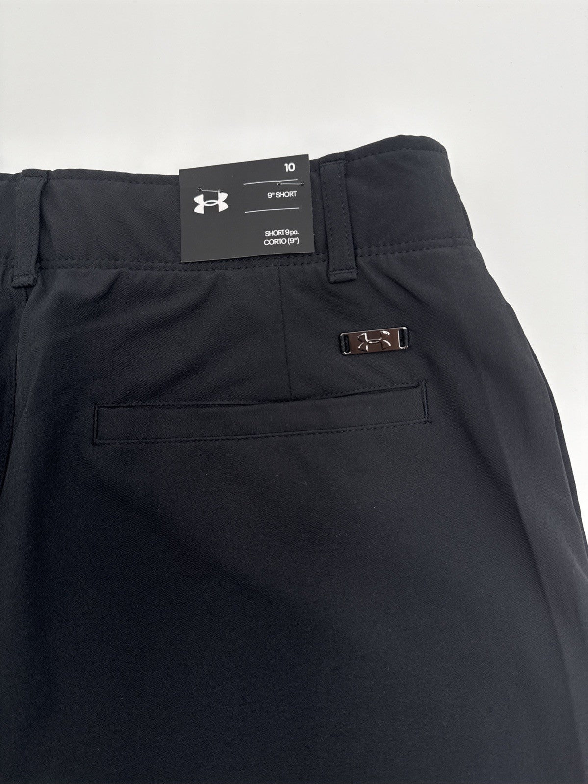 $75 Under Armour Women’s Links Golf 9” Shorts- Black - Size: 10 (30/31”W) - NEW