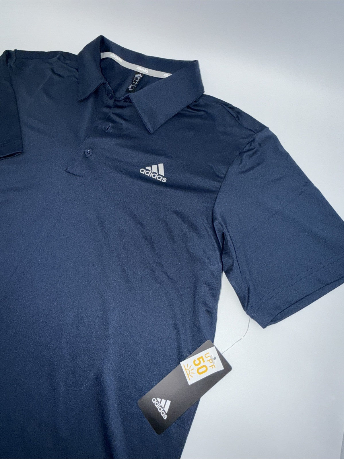 $65 Adidas Men’s Polo Golf Shirt ADVS20R772- Navy Blue- Medium- New Tags