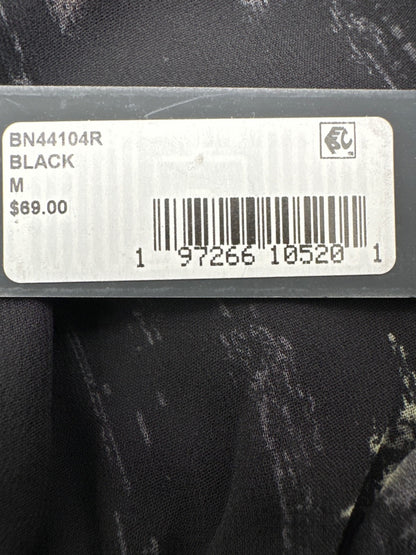 $69 Steve Madden Women's Chiffon Top - Black - Medium - New With Tags