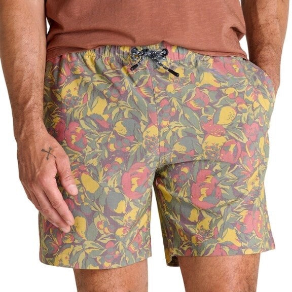 $68 Toad & Co Men’s Boundless Pull On Shorts -Chive Fruit- Large -New With Tag