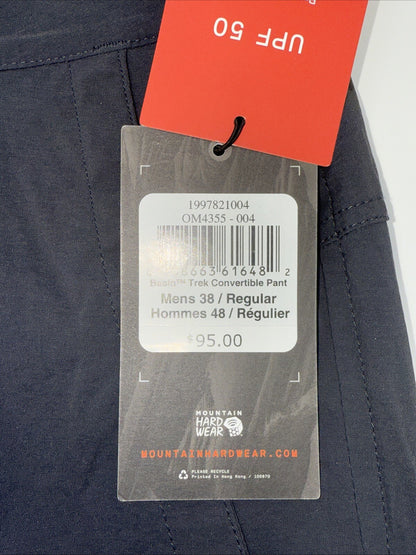 Mountain Hardwear Men’s Convertible Cargo Pants Outdoor Hiking-D.Grey-38Wx31L