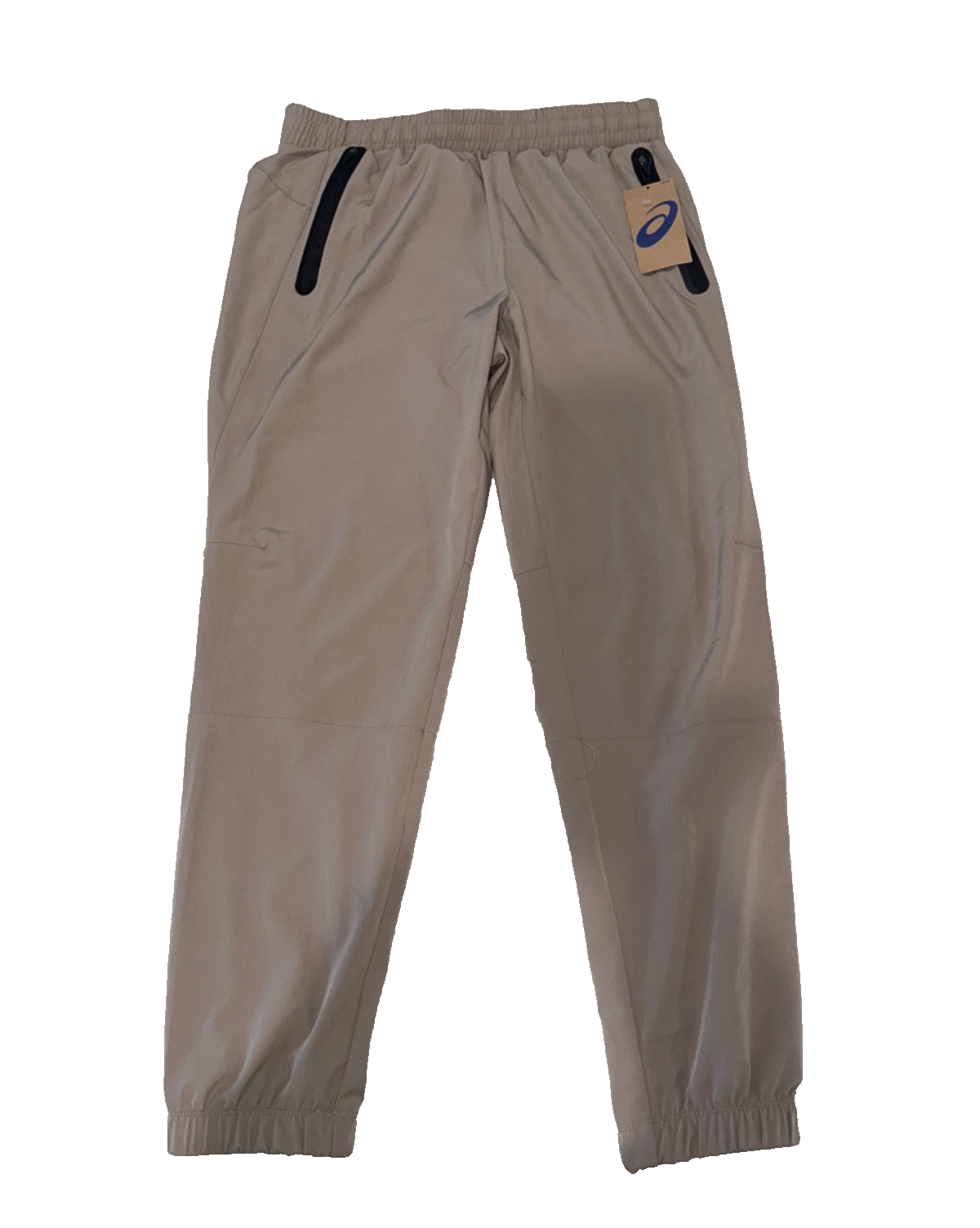 $60 Asics Men's Woven Stretch Pants - Khaki/ KH093 - Medium - New With Tags