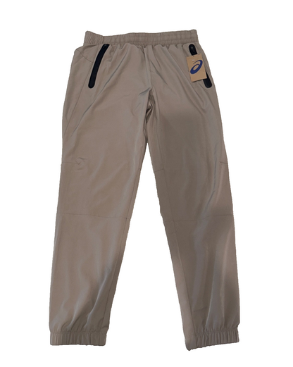 $60 Asics Men's Woven Stretch Pants - Khaki/ KH093 - Medium - New With Tags