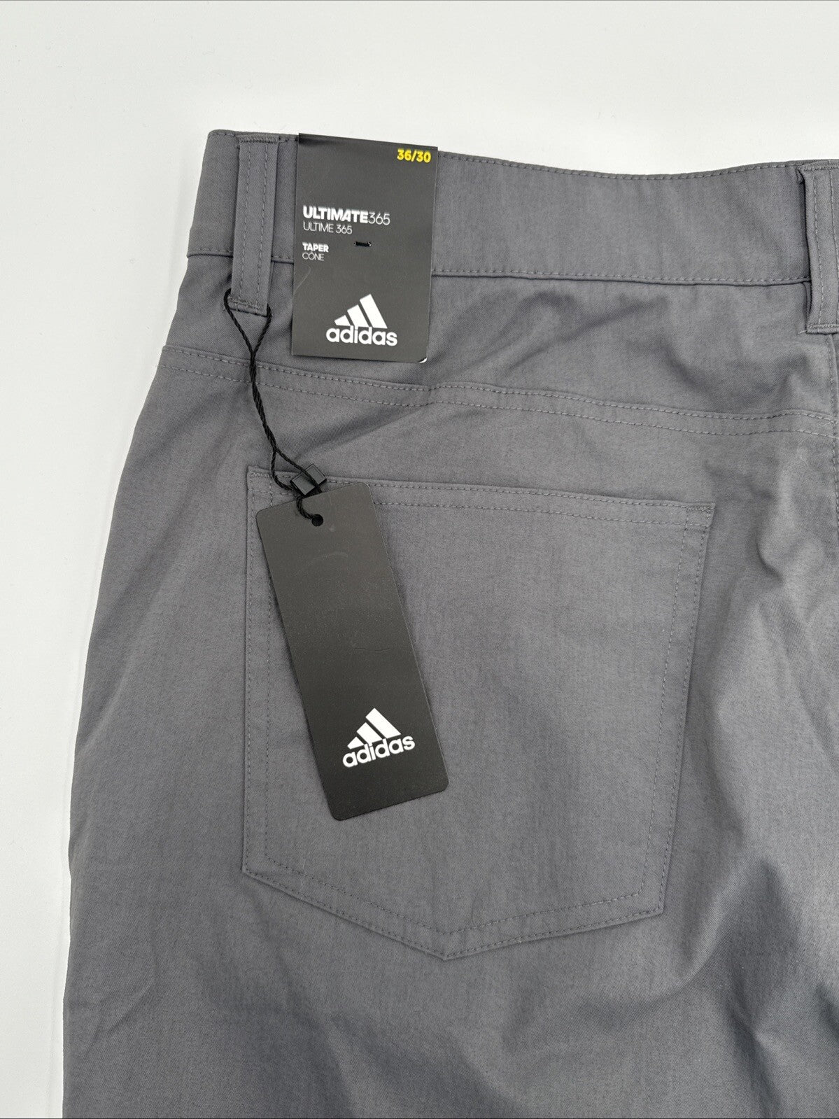 $80 ADIDAS Men's Ultimate 365  5-Pocket Tapered Golf Pants-Grey 5 -36W 30L-New