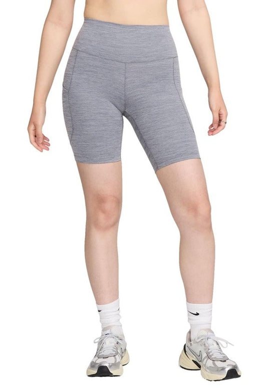 $45 Nike Women’s Dri-FIT One High-Rise 8" Pocket Shorts- Grey- Size: Small-New