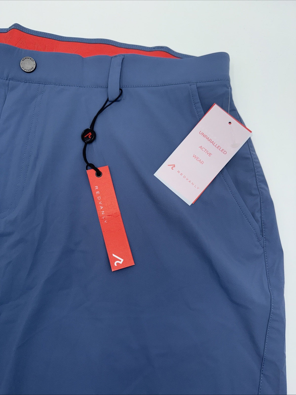 $110 Redvanly Men’s Hanover 9” Pull-On Golf Shorts-Blue Horizon - 2XLarge - New