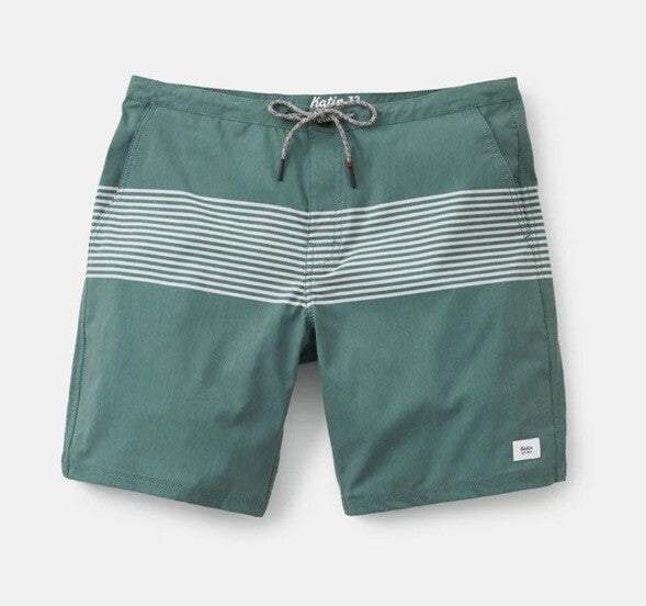 $65 Katin Men’s Hybrid Roam Trunk Shorts -Green Dark Teal-Size: 36" W - NEW