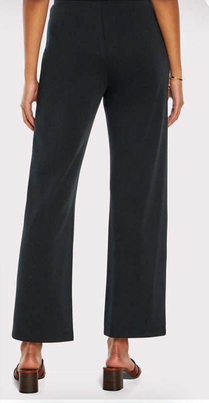 $89 Three Dots Women’s Isabella Flare Pants- Black - Medium- New Tags