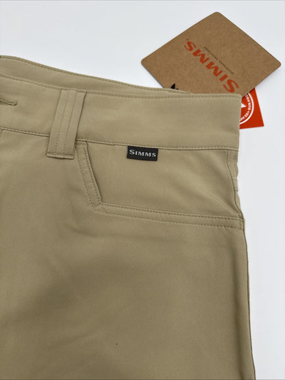 $76 Simms Men’s Skiff Shorts 9" Fishing Classic Fit UPF-Sandbar Beige- 36W- NEW
