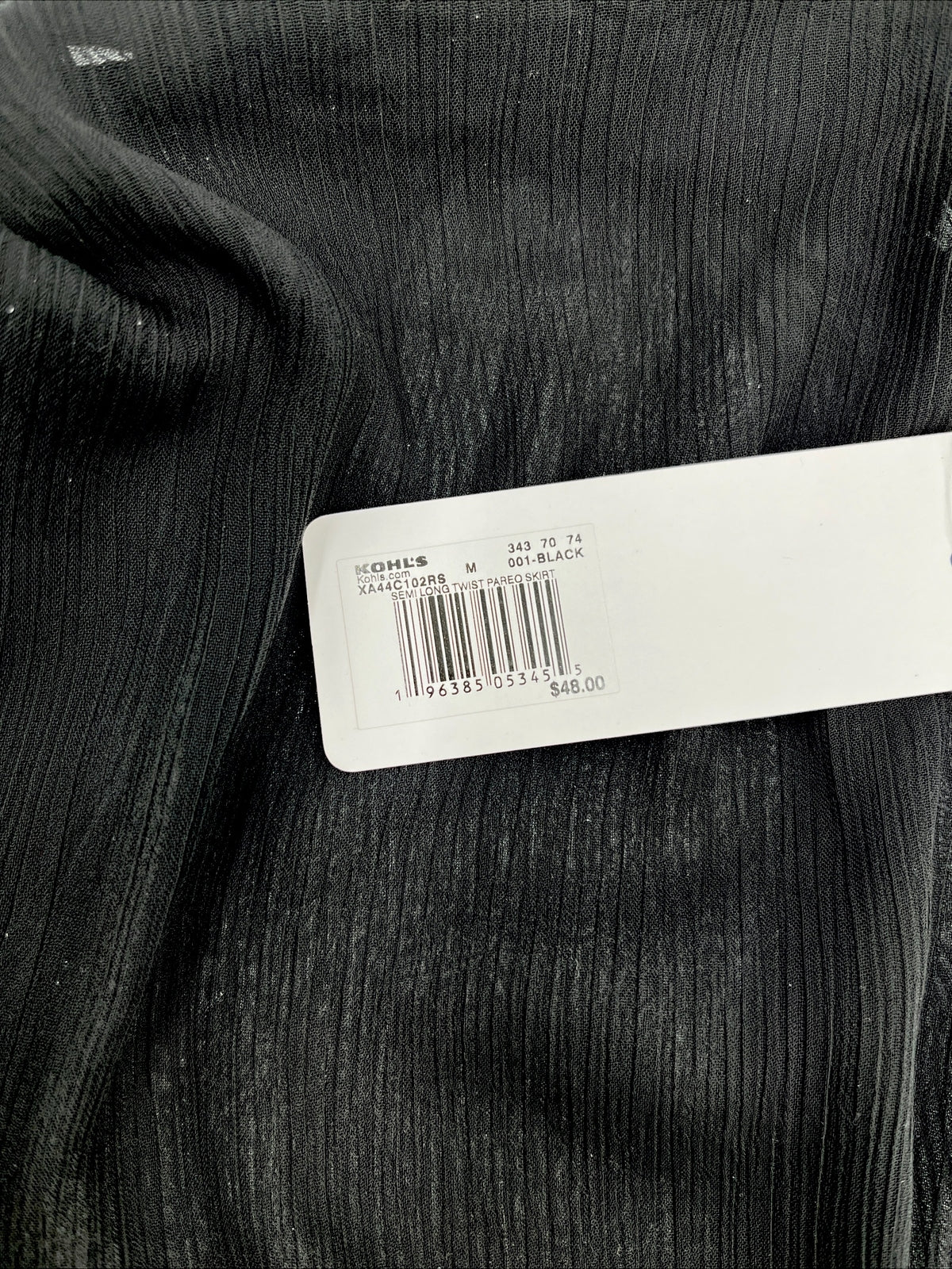 Freshwater Women’s Swim Cover-Up  - Black- Size: Medium- New Tag $48