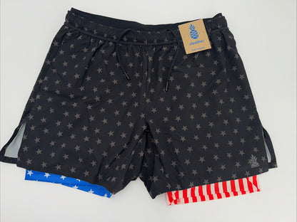 $80 Chubbies Men’s The Danger Zone 5.5” Ultimate Training Shorts-Black-Small