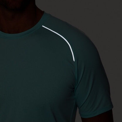VRST Mens Accelerate Run Tee Shirt - Shoreside Blue- Small-New- MSRP $45