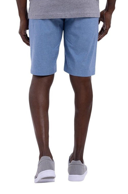 $94 Travis Mathew Men’s Sand Harbor Golf Shorts- Heather Blue- 32W-New Tag