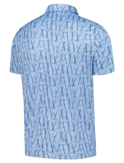 $70 Nike Men’s Dri-FIT Victory Collared Polo FQ1134-422-Blue Print-Small-New Tag