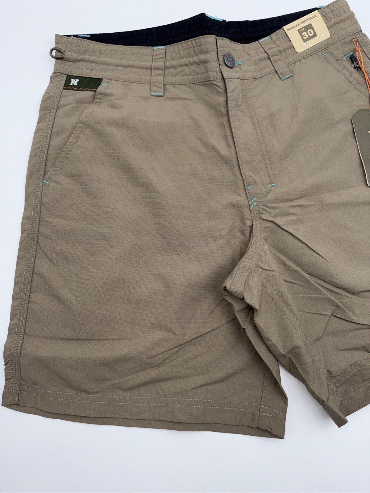 $69 Howler Bros Men's Horizon Hybrid Shorts 2.0 7.5" Inseam- Isotaupe- 30W - New