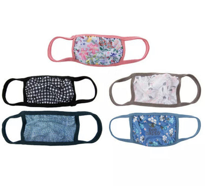Lot Of 3 Julie & Joe Women ADULT FACE MASK - Assorted Styles - 3 pc
