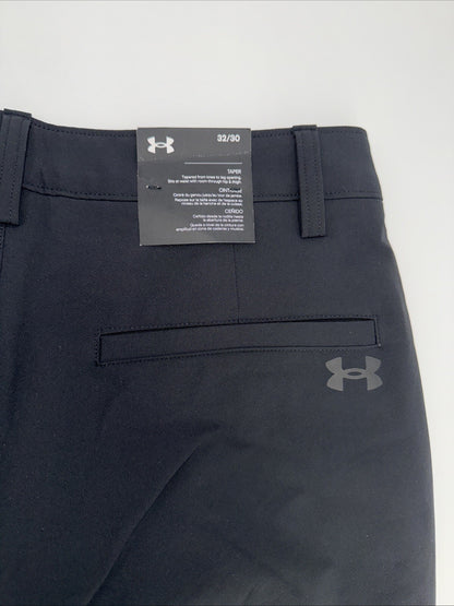 $70 Under Armor Men’s Wicking Golf Flat Tech Pants -Black - Size: 32W 30L - New