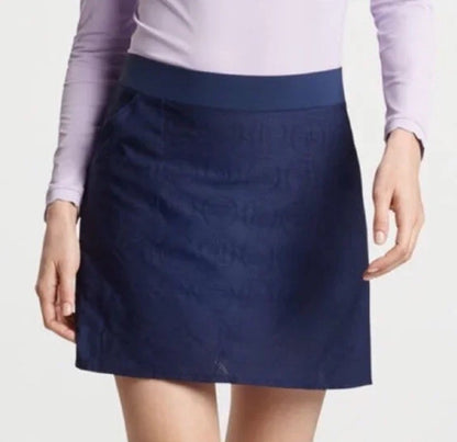 $140 Peter Millar Women’s Golf Skort -LF24EB22 -  Navy - Small - New with tag