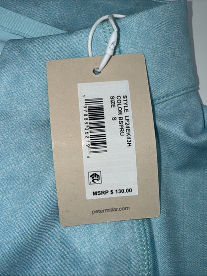 $130 Peter Millar Women’s Printed Raglan Sleeve Perth Layer Pullover-Blue-Small