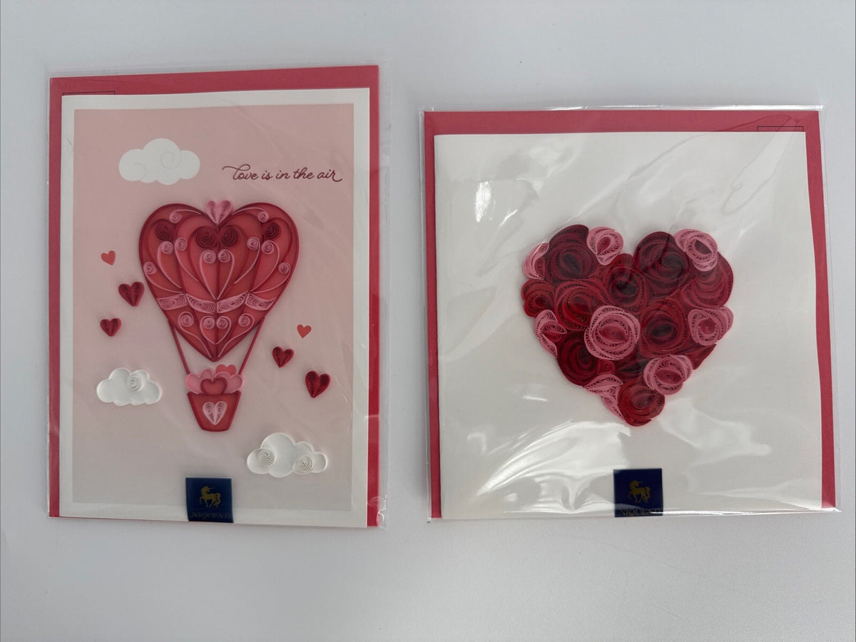 Lot Of 2 Niquea.D Dimensional Valentine's Day Greeting Cards- Upscaled Quality!