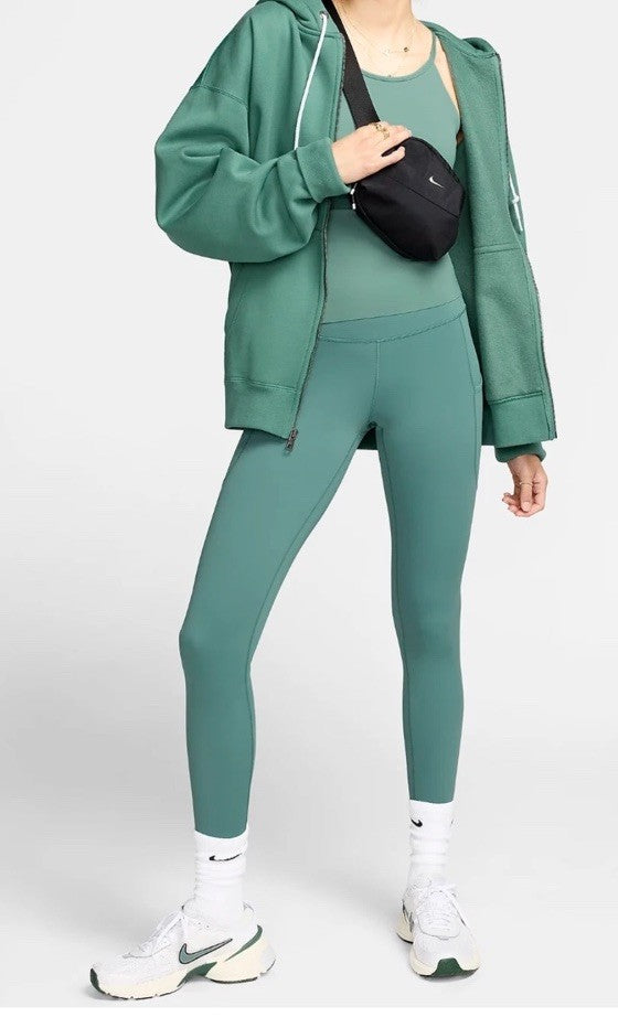$60 Nike One Women's Bicoastal High-Waisted  7/8 Leggings-Green-XLarge-New Tag
