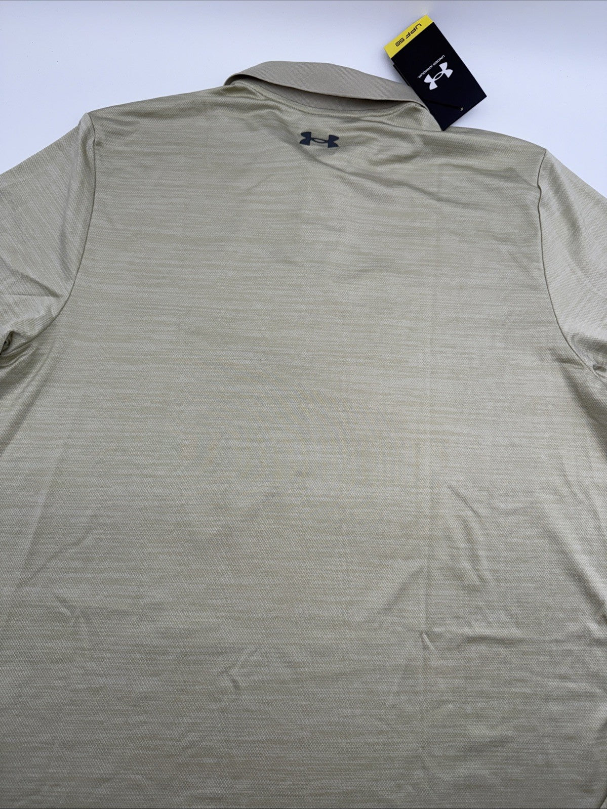 $55 Under Armour UA Men’s Performance Golf Polo Shirt - Beige- Medium - NWT