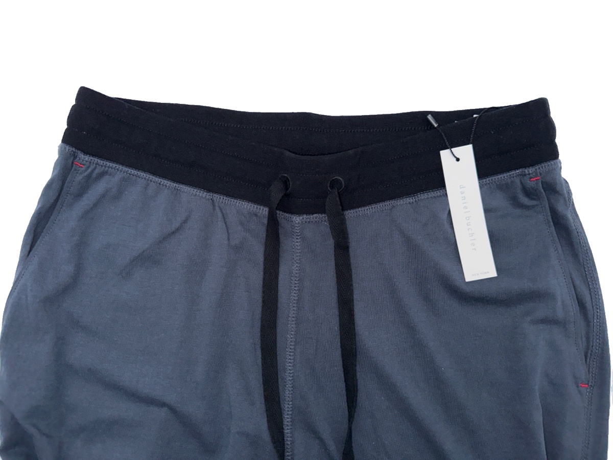 $75 Daniel Buchler Men's Lounge Leggings - Grey/Black - Small - New With Tags